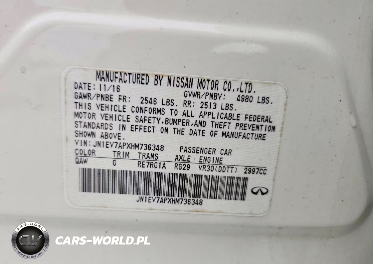 INFINITI Q50 PREMIU VIN:JN1EV7APXHM736348 - 12