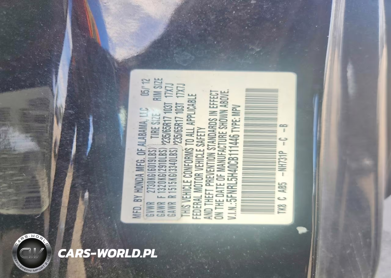 2012 Honda Odyssey Ex VIN:5FNRL5H40CB111446 - 14