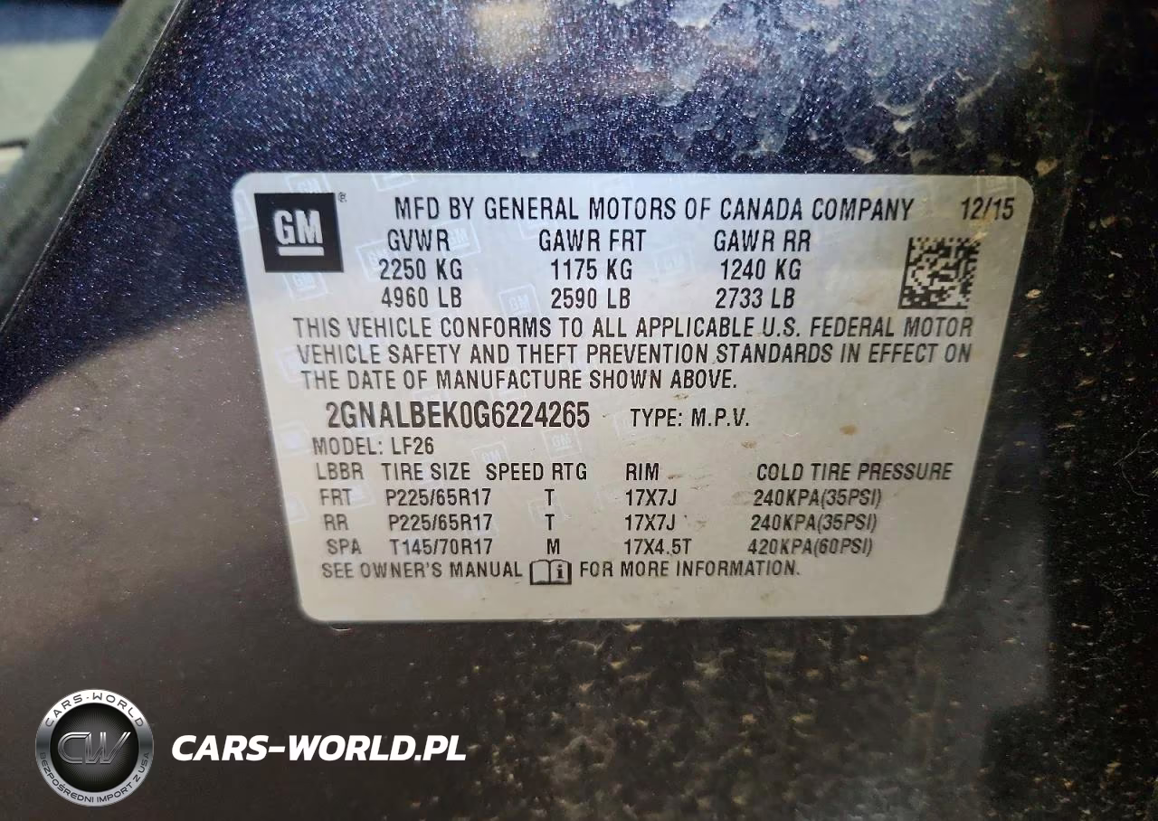 2016 Chevrolet Equinox Ls VIN:2GNALBEK0G6224265 - 13