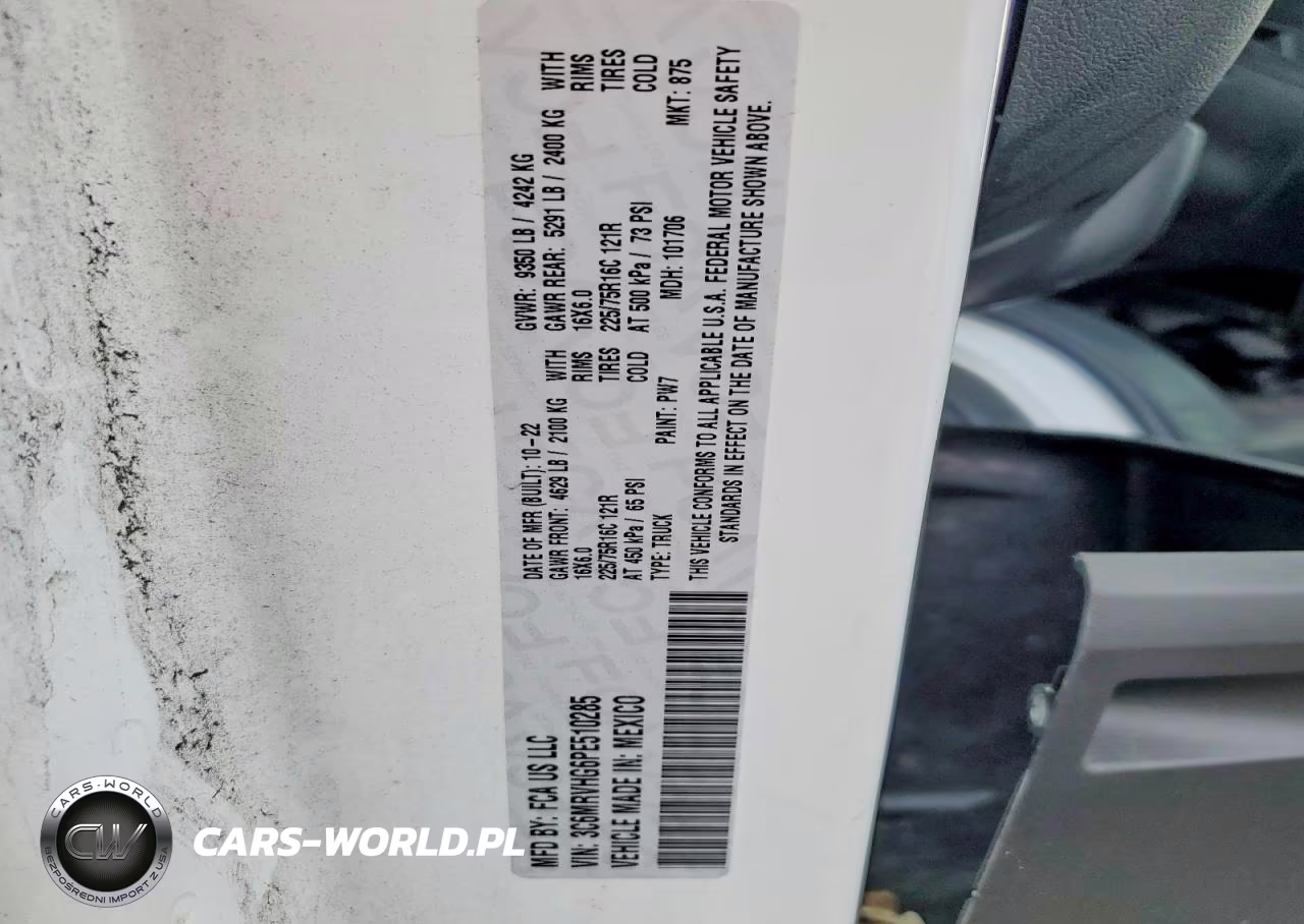 2023 Ram Promaster 3500 3500 High VIN:3C6MRVHG6PE510285 - 14