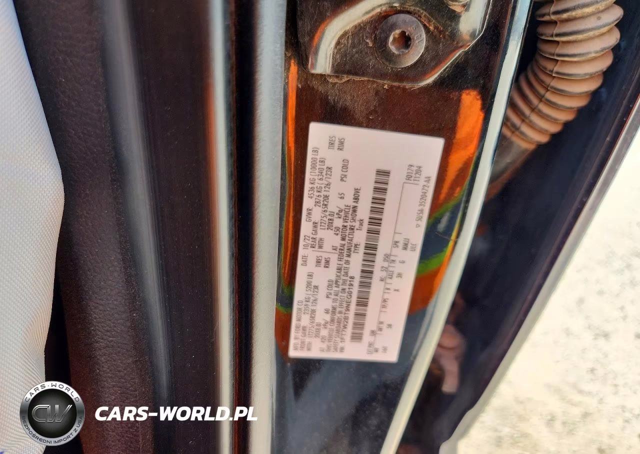 2022 Ford F250 Super Duty VIN:1FT7W2BT9NEG01918 - 12