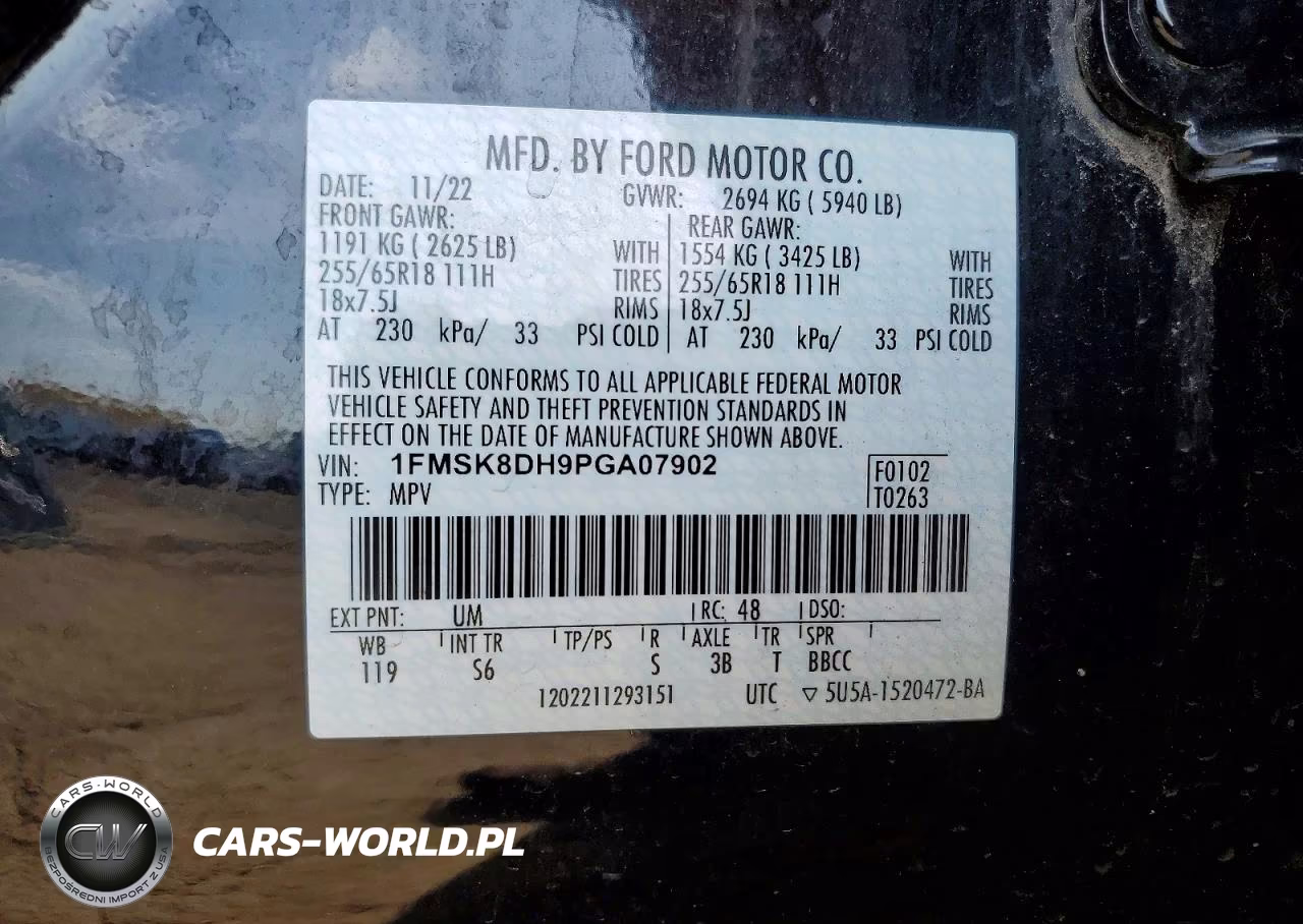 2023 Ford Explorer Xlt VIN:1FMSK8DH9PGA07902 - 13