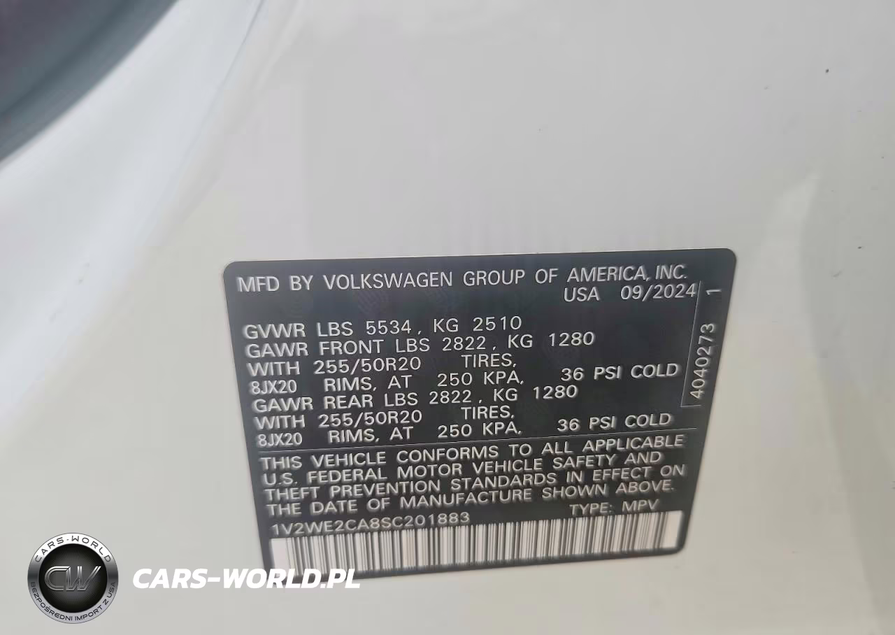 2020 Volkswagen Atlas Cross Sport Se VIN:1V2WE2CA8SC201883 - 13