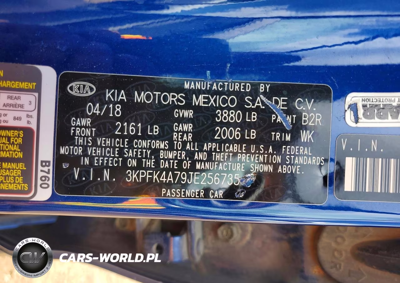 2018 Kia Forte Lx VIN:3KPFK4A79JE256735 - 12