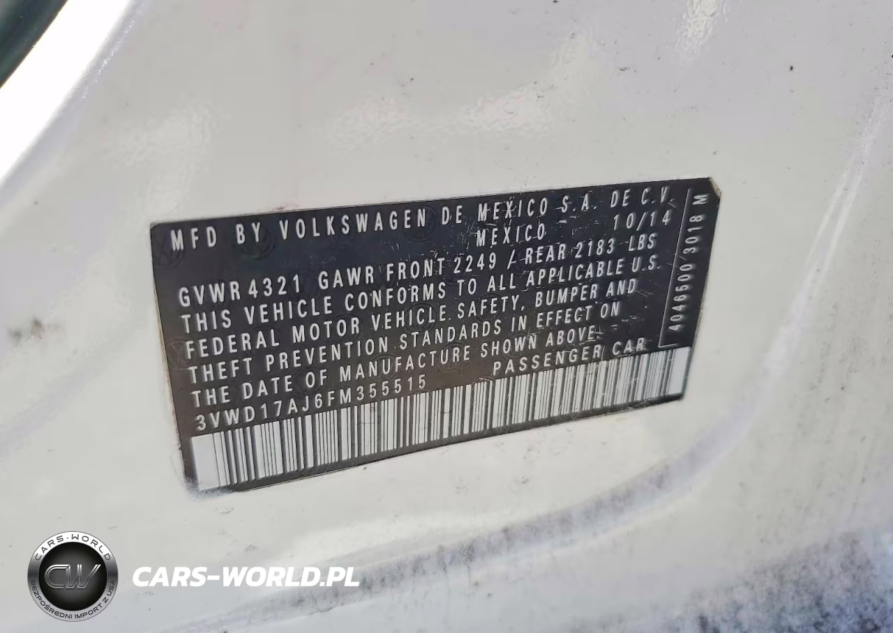 2015 Volkswagen Jetta Se VIN:3VWD17AJ6FM355515 - 13