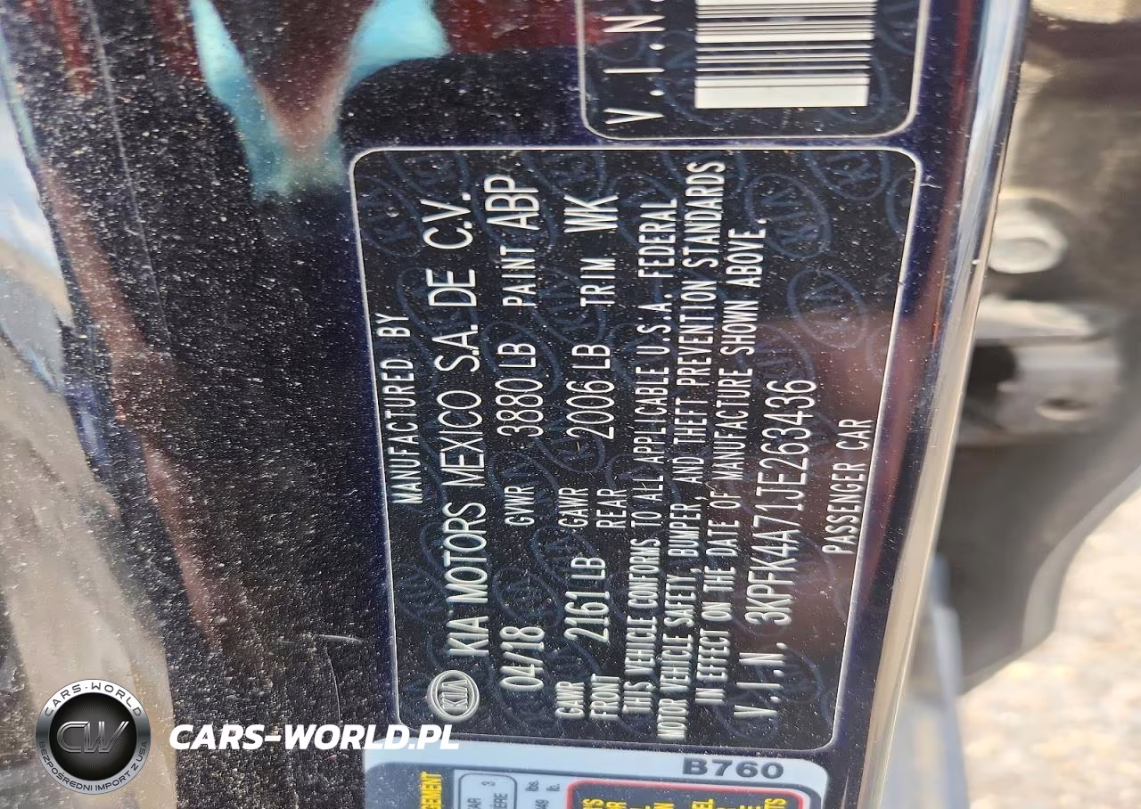 2018 Kia Forte Lx VIN:3KPFK4A71JE263436 - 12