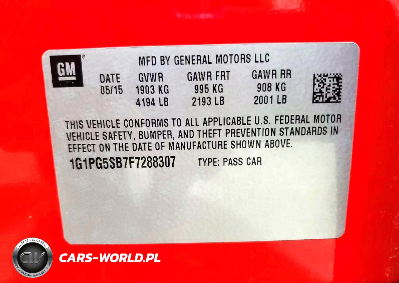 2015 Chevrolet Cruze Ltz VIN:1G1PG5SB7F7288307 - 13