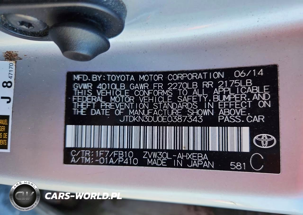 2014 Toyota Prius Three VIN:JTDKN3DU0E0387343 - 13
