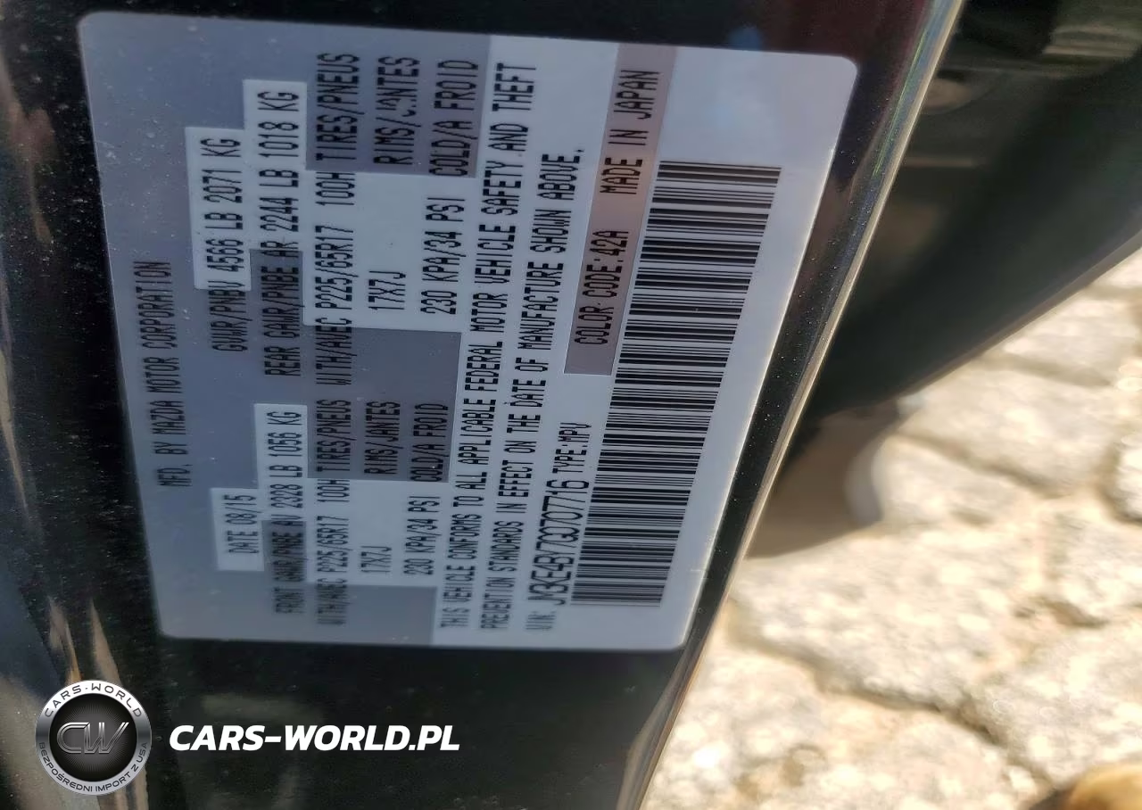 2016 Mazda Cx-5 Sport VIN:JM3KE4BY7G0707716 - 12
