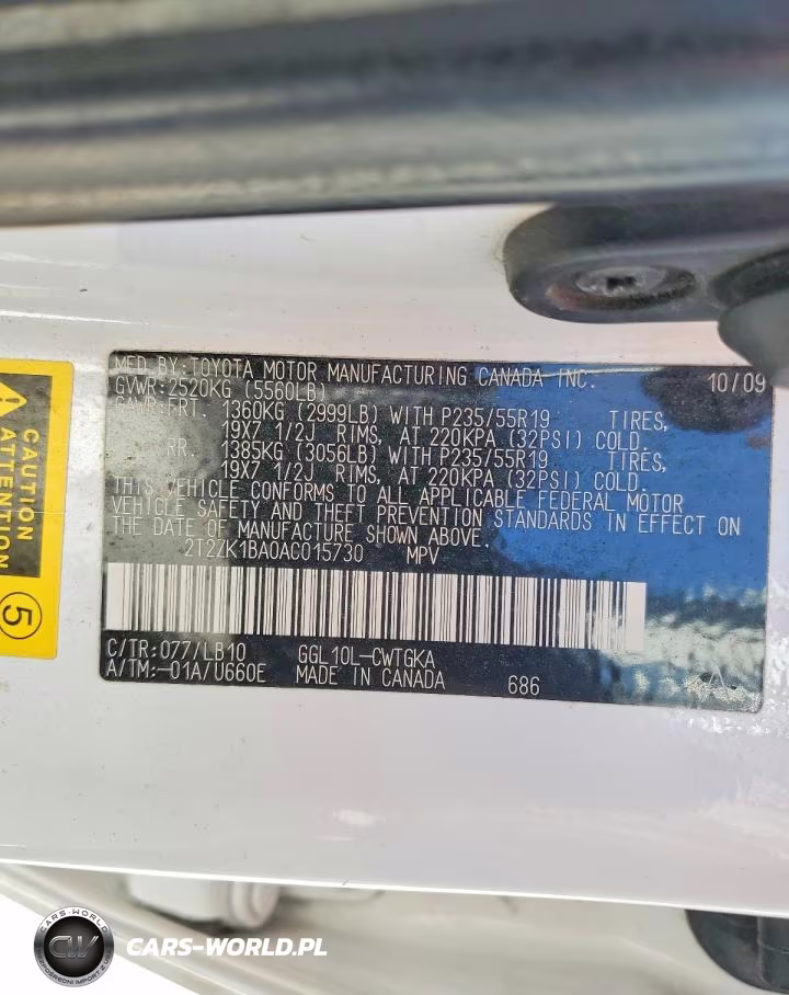2010 Lexus Rx 350 VIN:2T2ZK1BA0AC015730 - 13