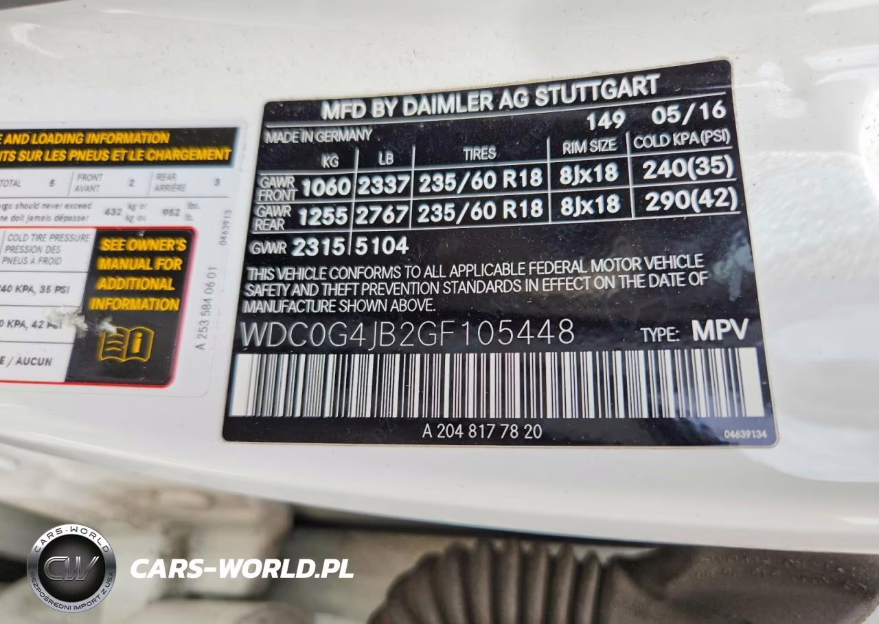 2016 Mercedes-Benz Glc 300 VIN:WDC0G4JB2GF105448 - 13
