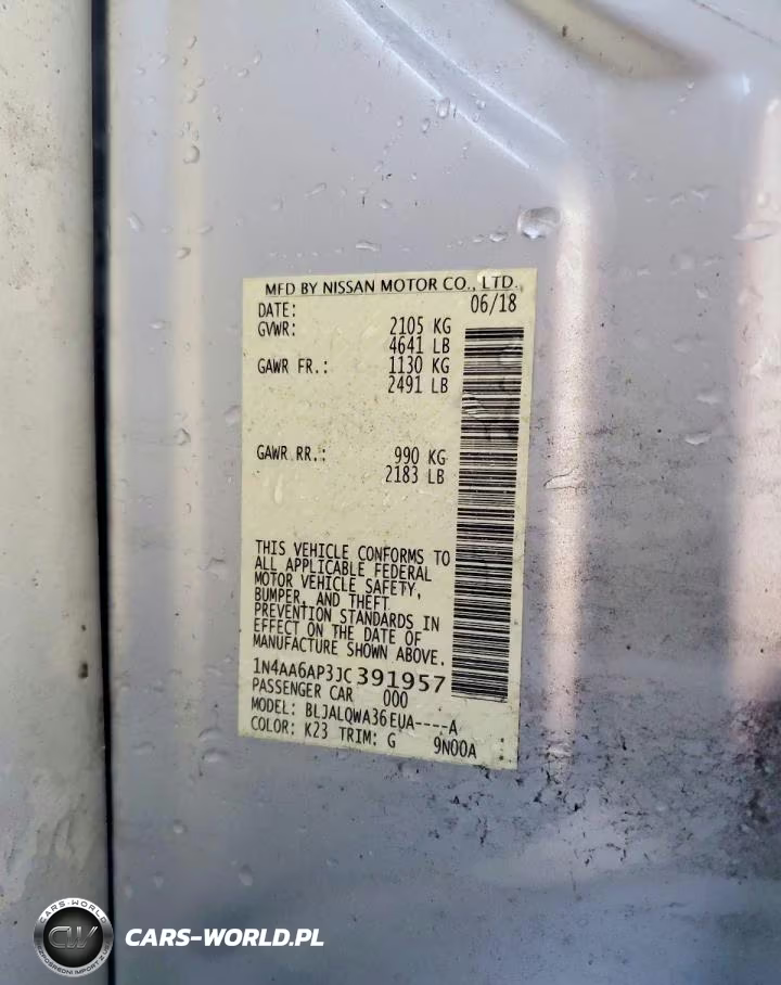2018 Nissan Maxima 3.5 S VIN:1N4AA6AP3JC391957 - 12