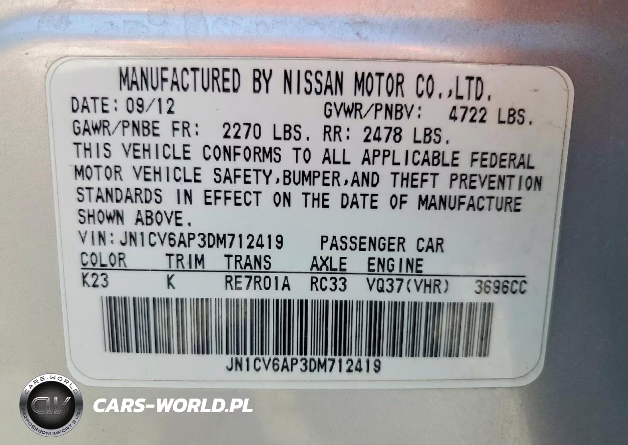 2013 Infiniti G37 Sedan Journey VIN:JN1CV6AP3DM712419 - 13