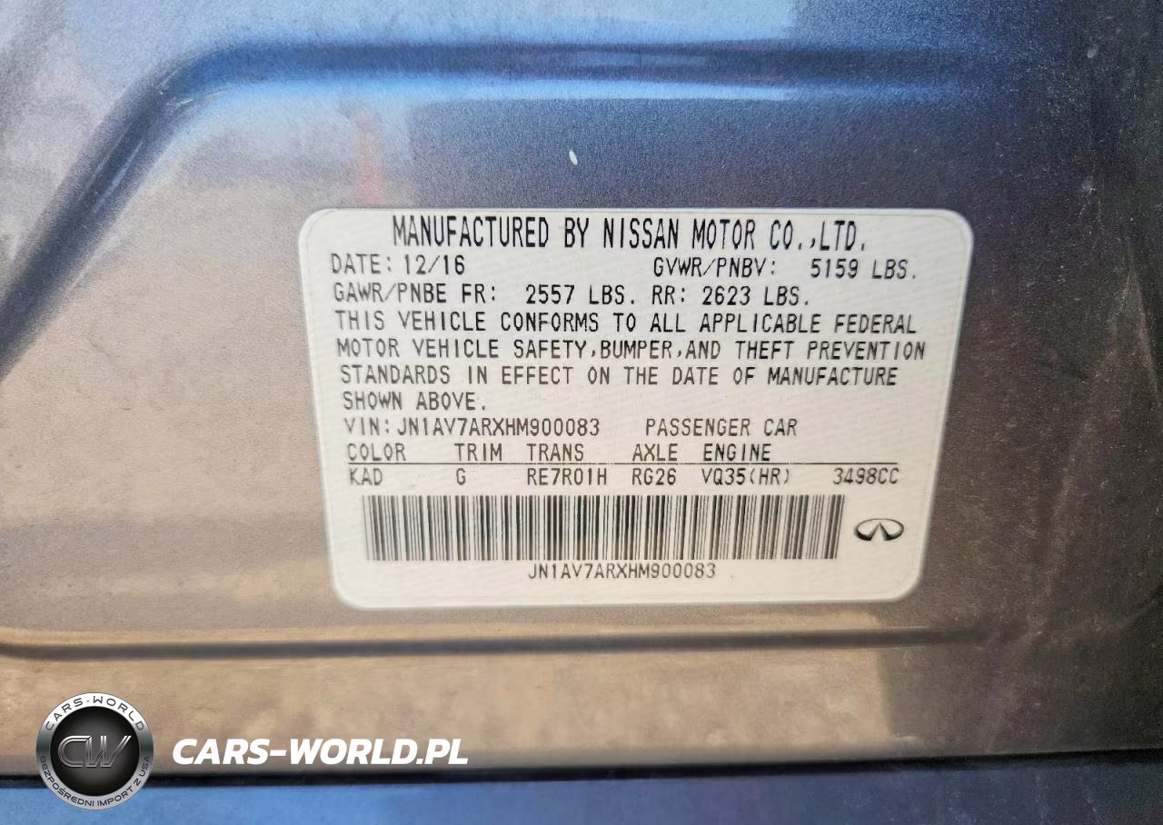 2017 Infiniti Q50 Hybrid VIN:JN1AV7ARXHM900083 - 12