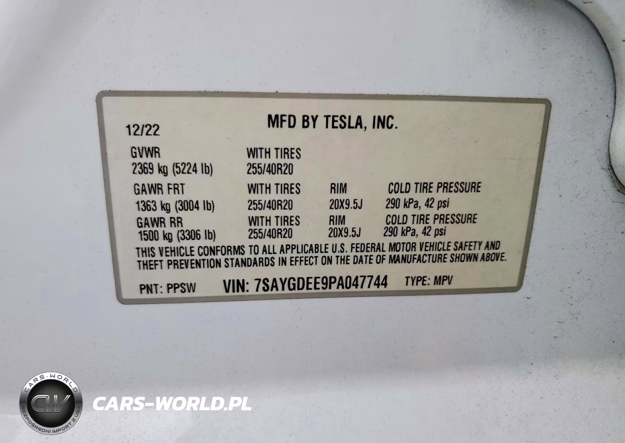 2023 Tesla Model Y VIN:7SAYGDEE9PA047744 - 12