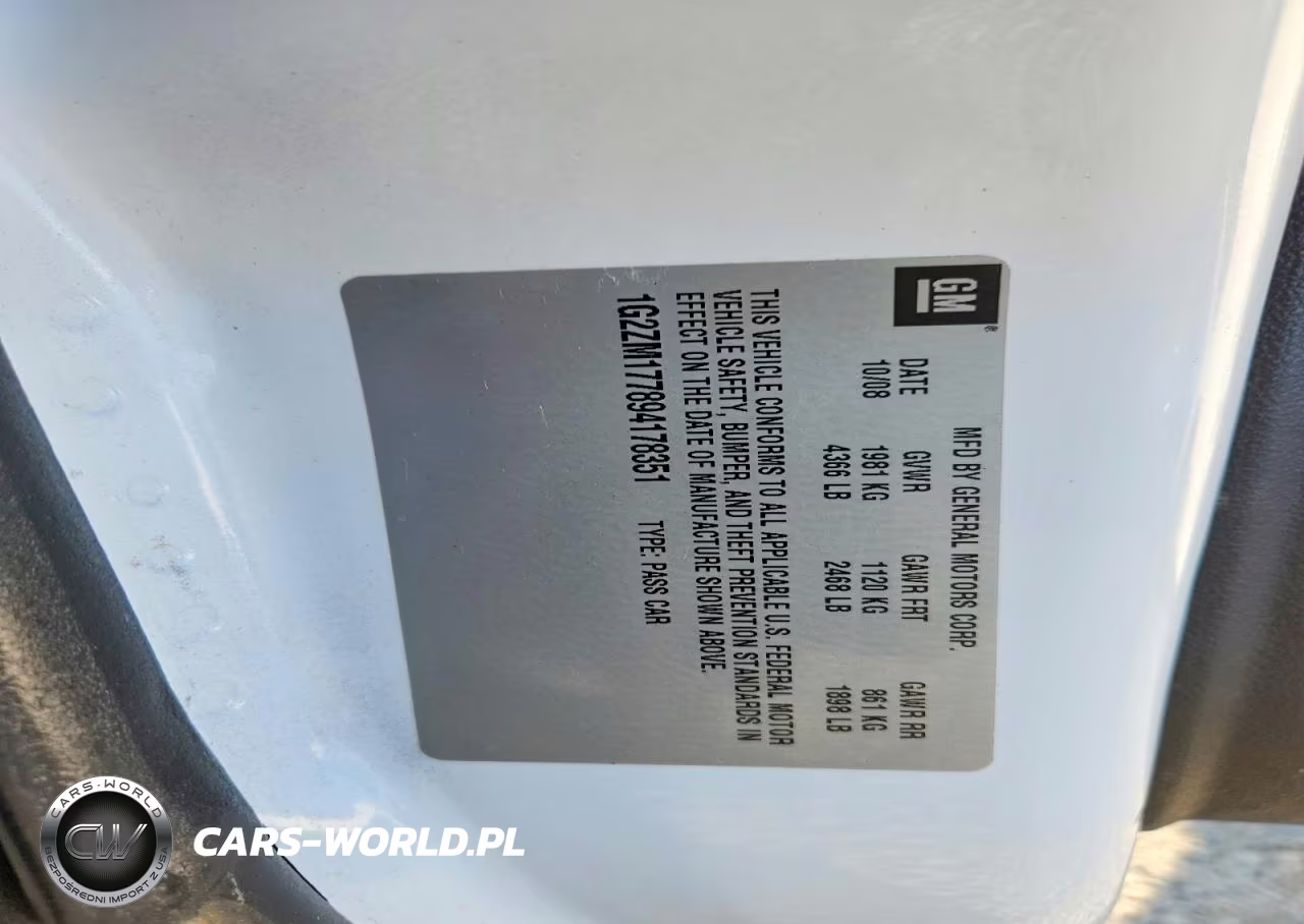 2009 Pontiac G6 Gxp VIN:1G2ZM177894178351 - 12