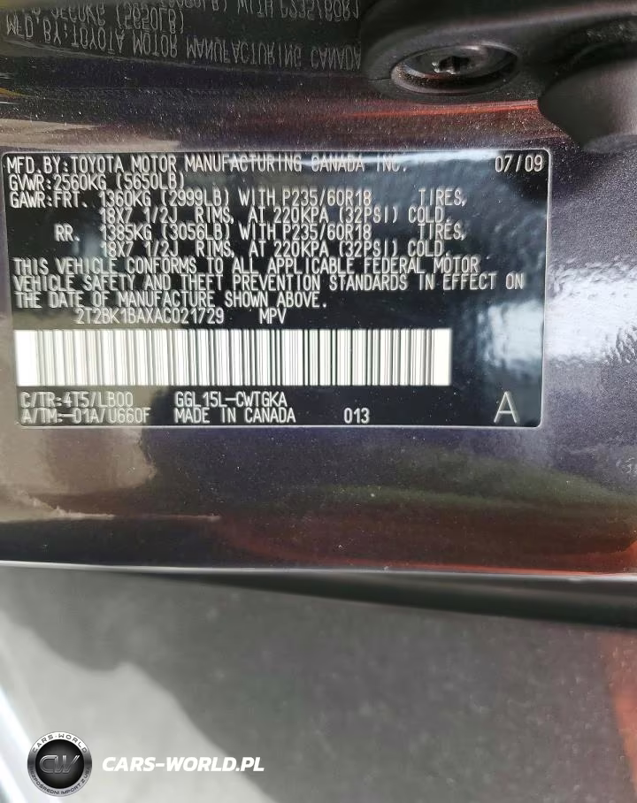 2010 Lexus Rx 350 VIN:2T2BK1BAXAC021729 - 12