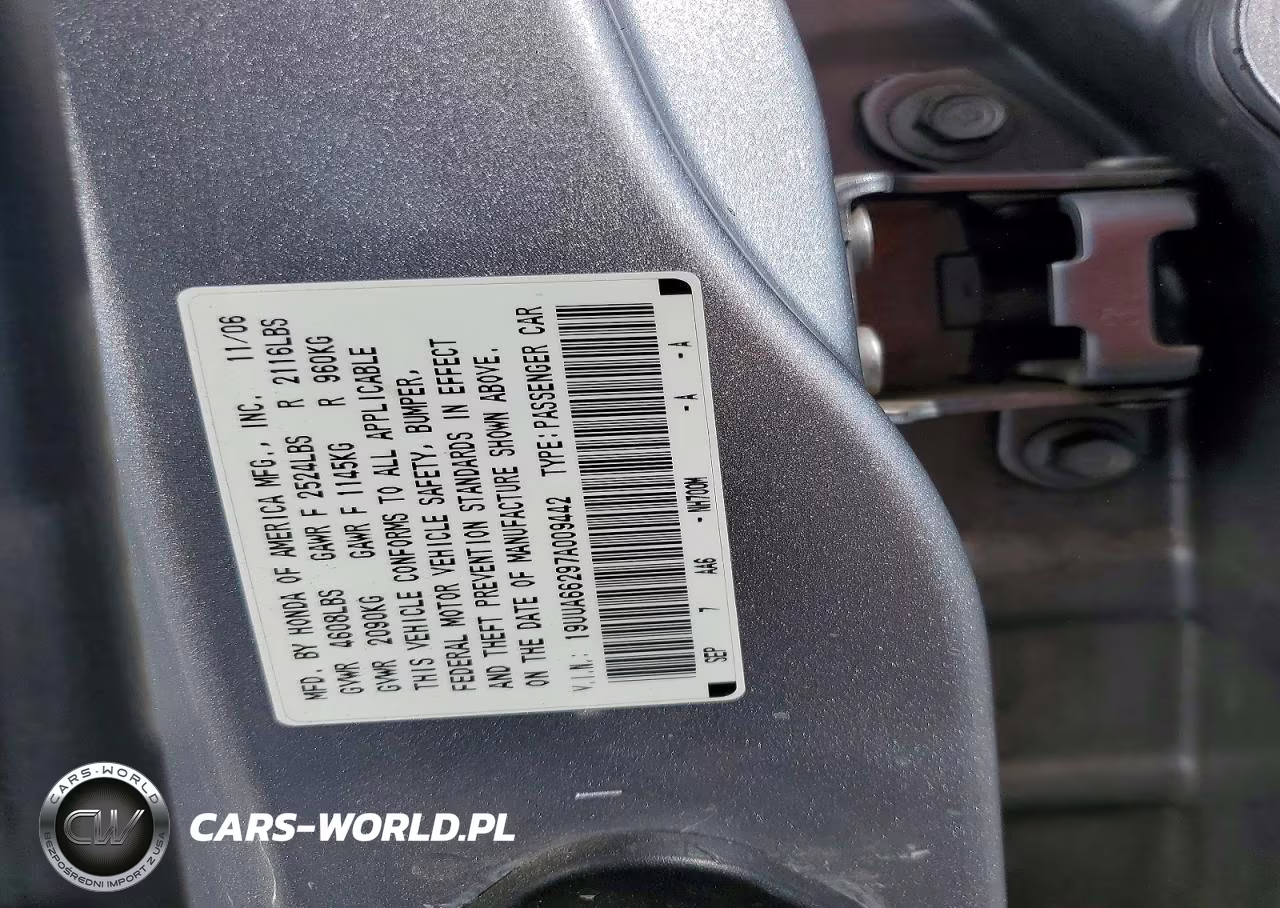 2007 Acura Tl VIN:19UUA66297A009442 - 12