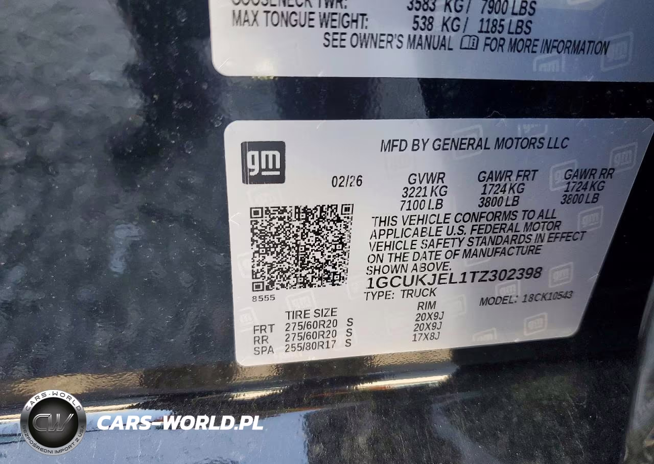 2026 Chevrolet Silverado K1500 High Country VIN:1GCUKJEL1TZ302398 - 12