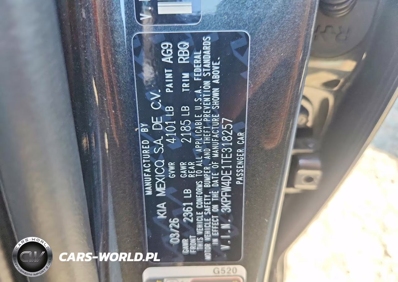 2026 Kia K4 Gt Line VIN:3KPFW4DE1TE318257 - 12