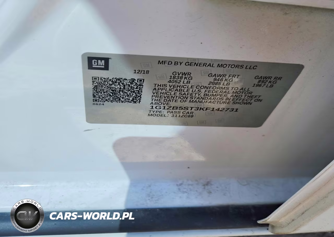2019 Chevrolet Malibu Ls VIN:1G1ZB5ST3KF142731 - 12
