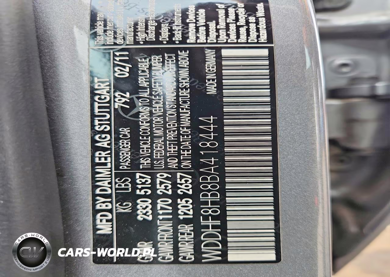2011 Mercedes-Benz E 350 4Matic VIN:WDDHF8HB8BA418444 - 12