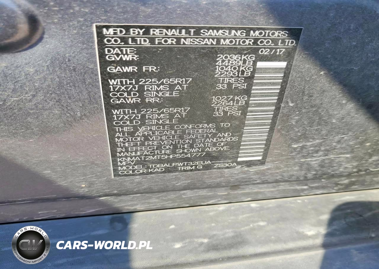 2017 Nissan Rogue S VIN:KNMAT2MT5HP554777 - 13