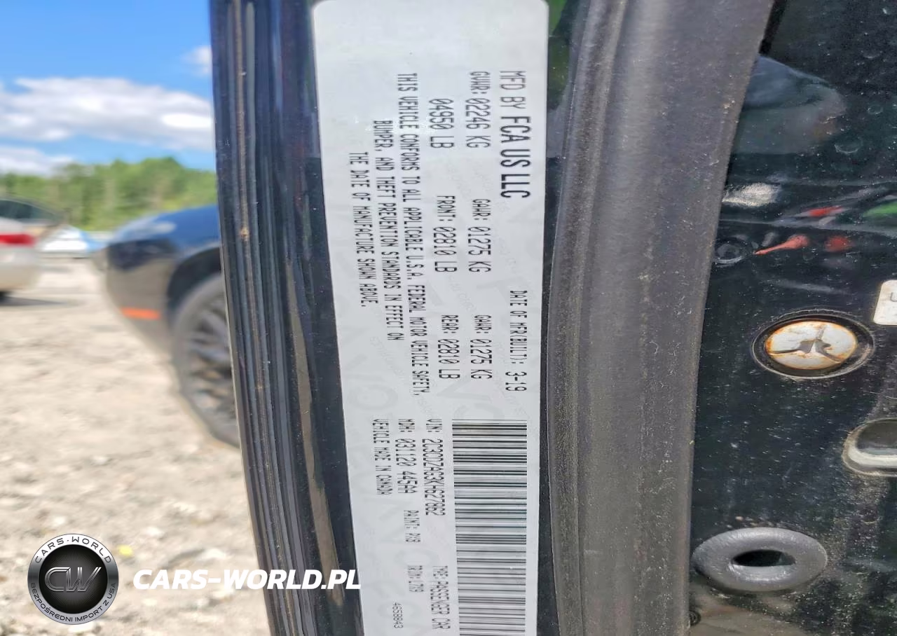 2019 Dodge Challenger Sxt VIN:2C3CDZAG3KH627862 - 13