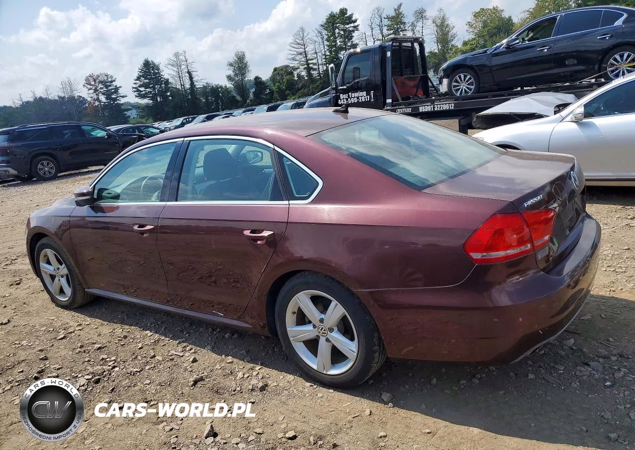 2013 Volkswagen Passat Se VIN:1VWBP7A31DC059792 - 2