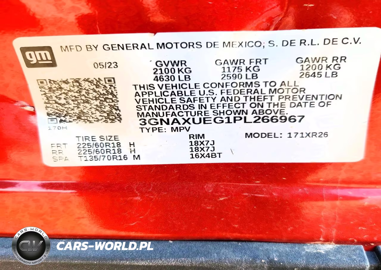2023 Chevrolet Equinox Lt VIN:3GNAXUEG1PL266967 - 13