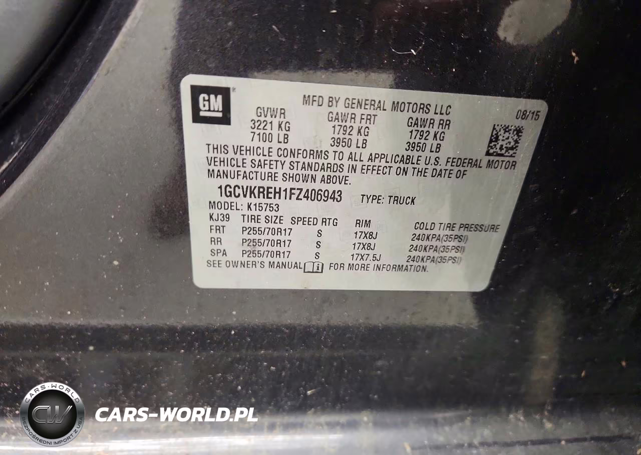 2015 Chevrolet Silverado K1500 Lt VIN:1GCVKREH1FZ406943 - 12