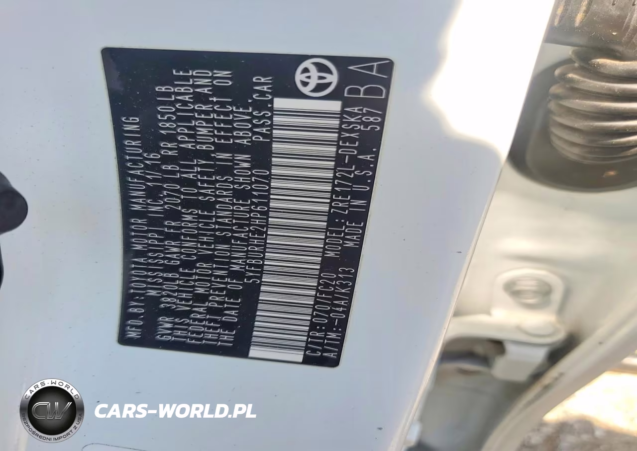 2017 Toyota Corolla Se VIN:5YFBURHE2HP611070 - 12
