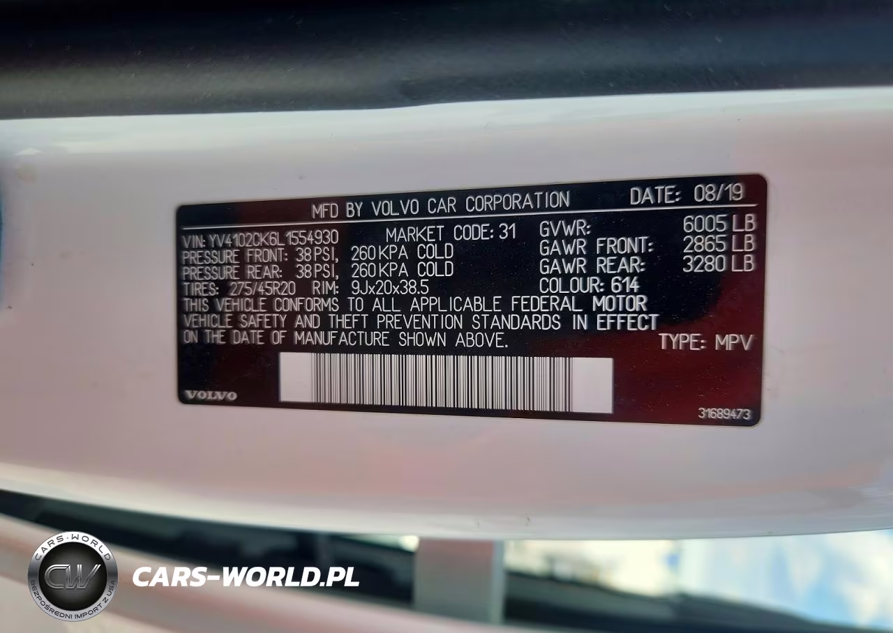2020 Volvo Xc90 T5 Momentum VIN:YV4102CK6L1554930 - 14