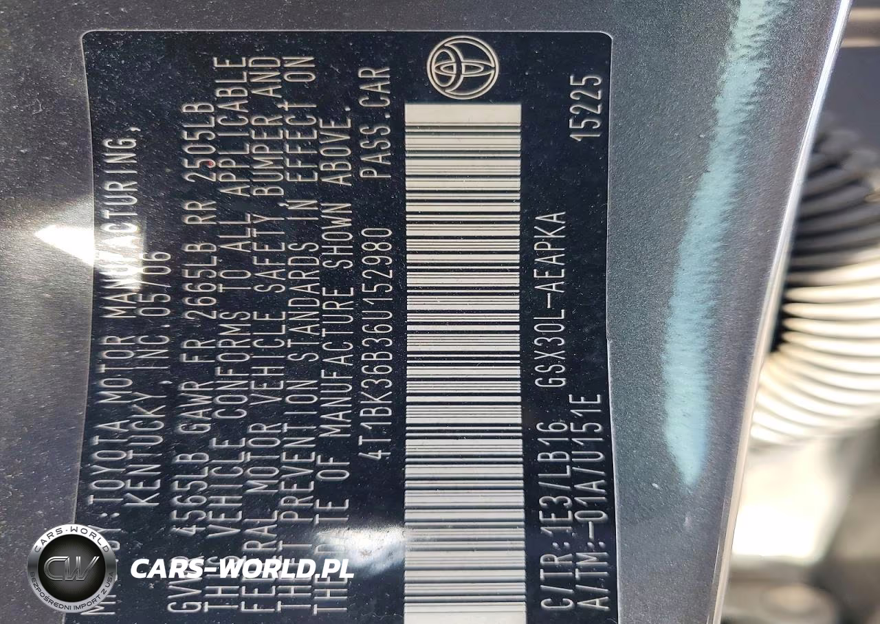 2006 Toyota Avalon Limited VIN:4T1BK36B36U152980 - 12