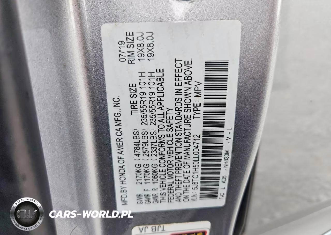2020 Acura Rdx Technology VIN:5J8TC1H50LL004712 - 13