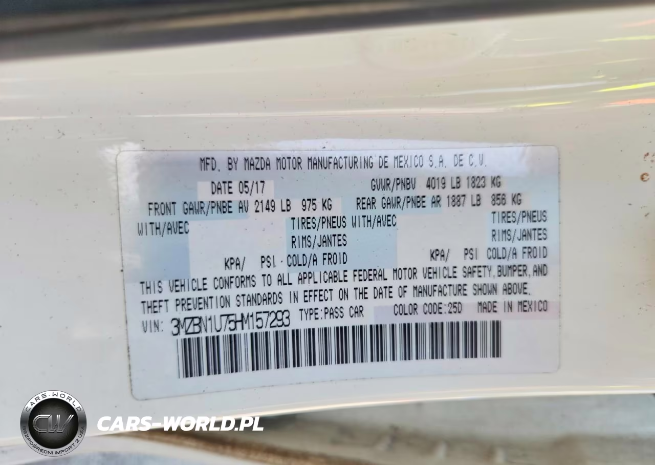 2017 Mazda 3 Sport VIN:3MZBN1U75HM157293 - 12