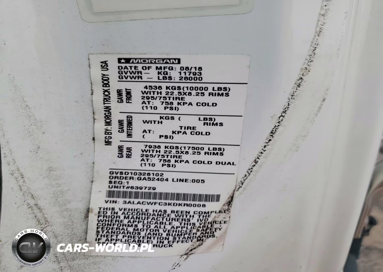 2019 Freightliner Business Class M2 Box Truck VIN:3ALACWFC3KDKR0006 - 11