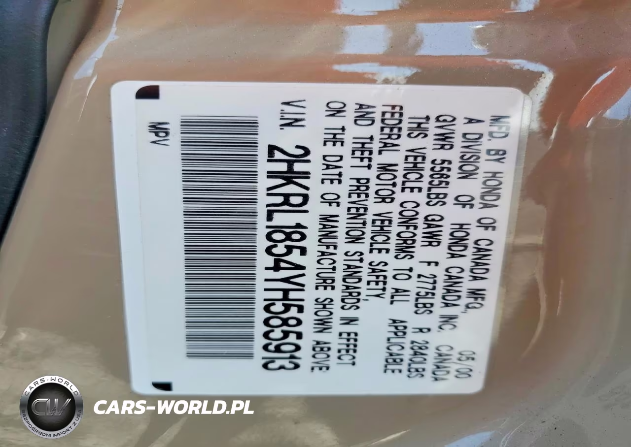 2000 Honda Odyssey Lx VIN:2HKRL1854YH585913 - 13