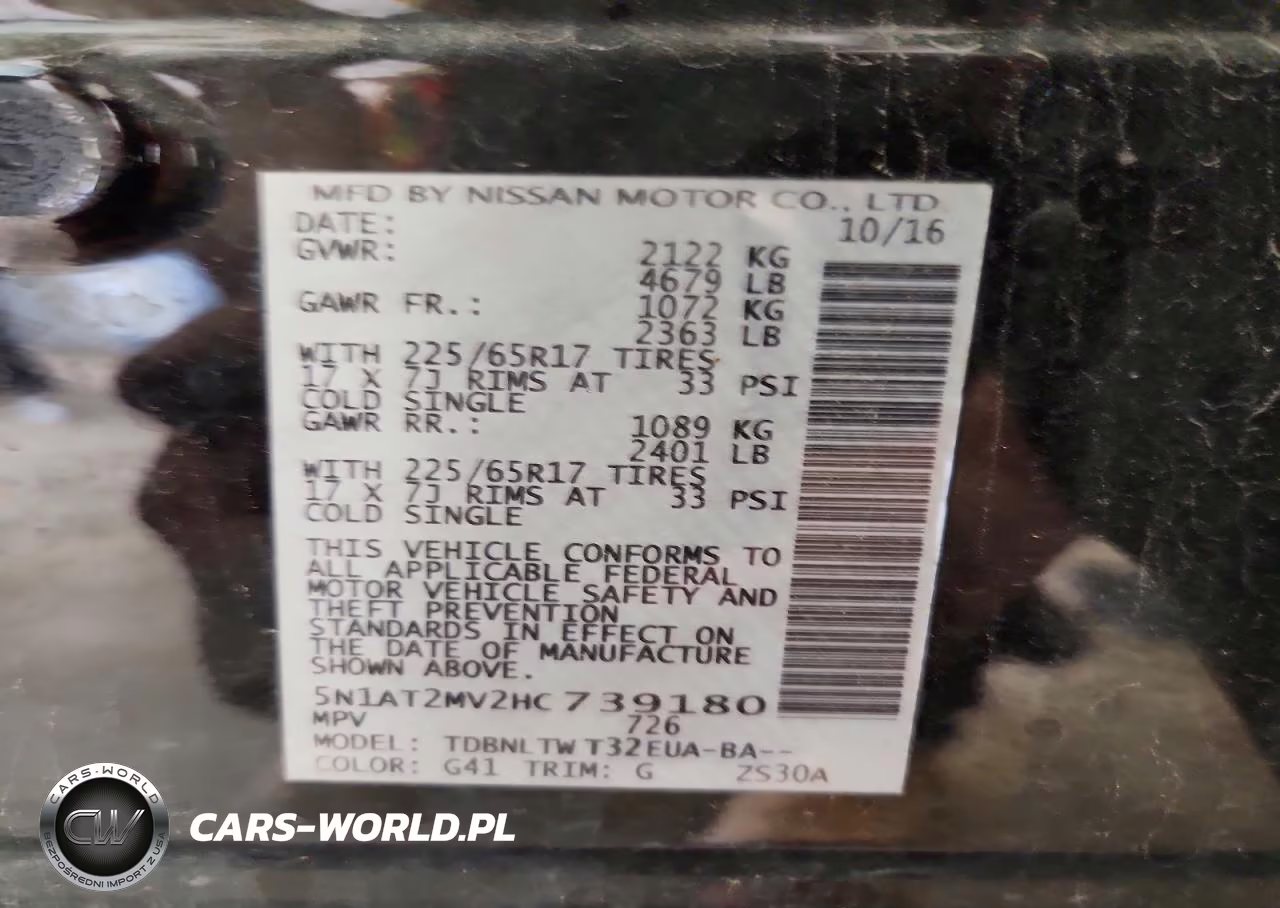 2017 Nissan Rogue Sv VIN:5N1AT2MV2HC739180 - 13
