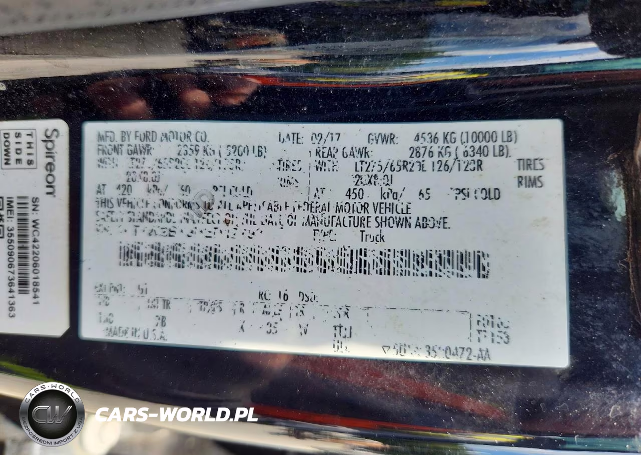 2017 Ford F250 Super Duty VIN:1FT7W2BT9HED12798 - 12