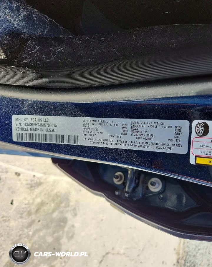 2021 Ram 1500 Limited VIN:1C6SRFHT8MN705015 - 12