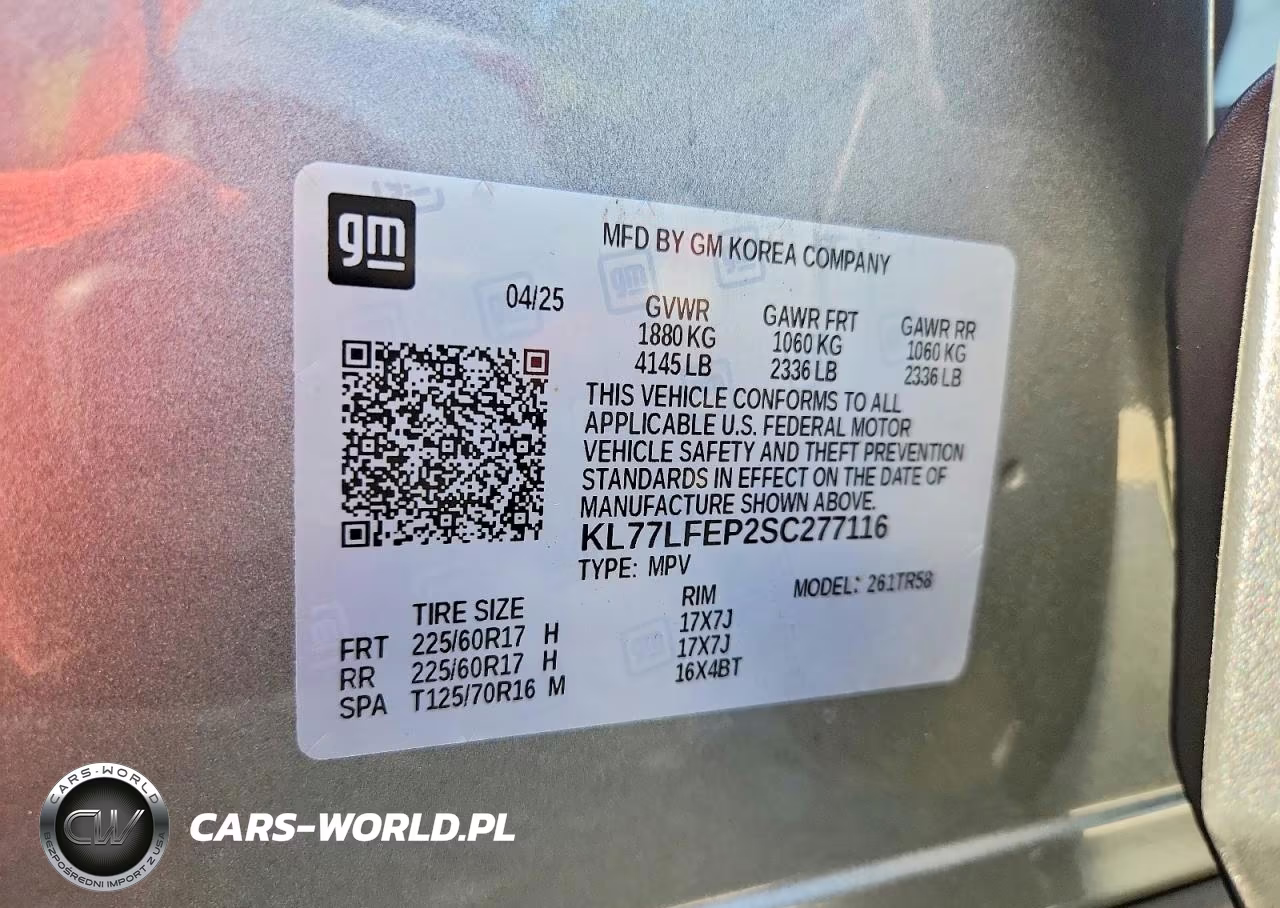 2025 Chevrolet Trax Ls VIN:KL77LFEP2SC277116 - 13