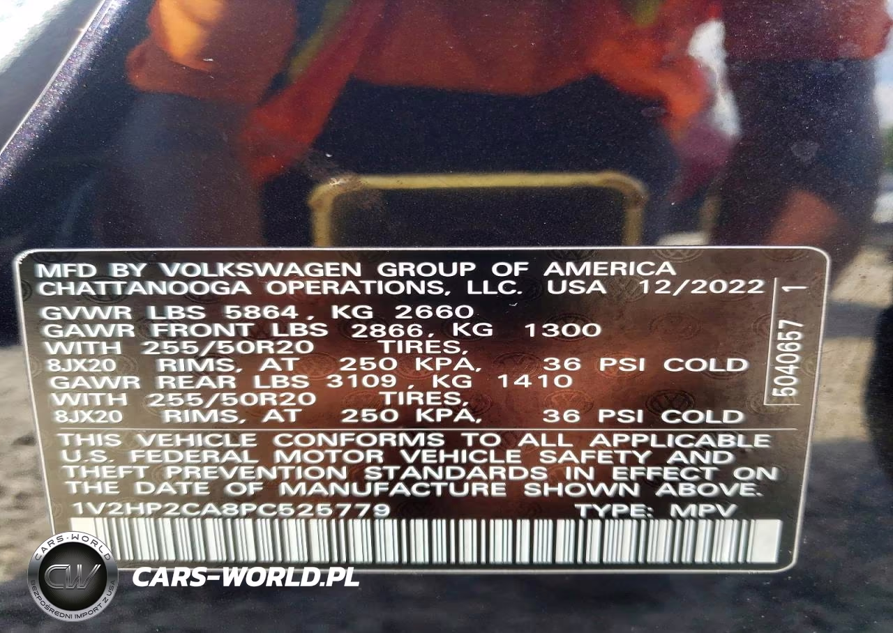 2023 Volkswagen Atlas Se VIN:1V2HP2CA8PC525779 - 14