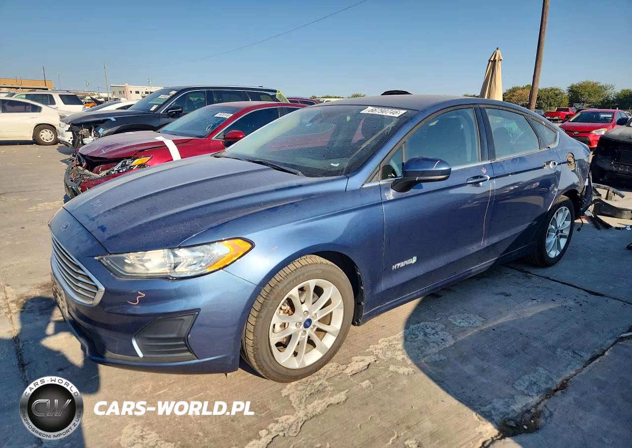 2019 Ford Fusion Se VIN:3FA6P0LU6KR208431 - 1