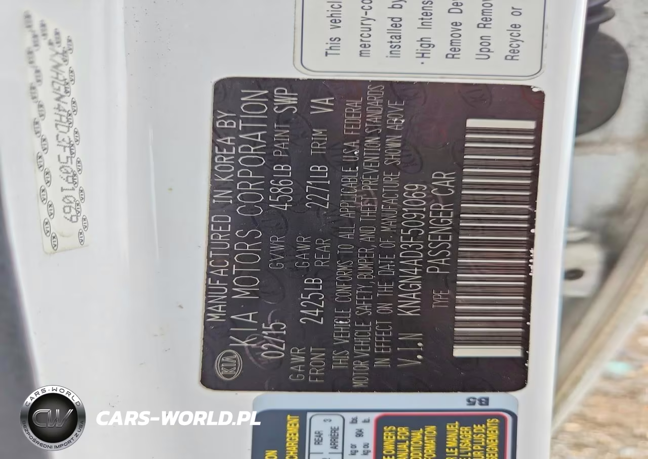 2015 Kia Optima Hybrid VIN:KNAGN4AD3F5091069 - 12