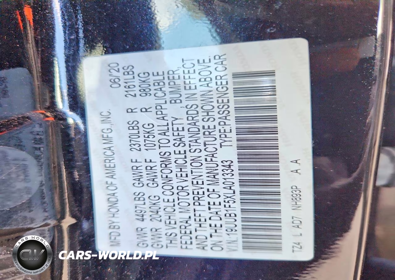 2020 Acura Tlx Technology VIN:19UUB1F5XLA013343 - 12