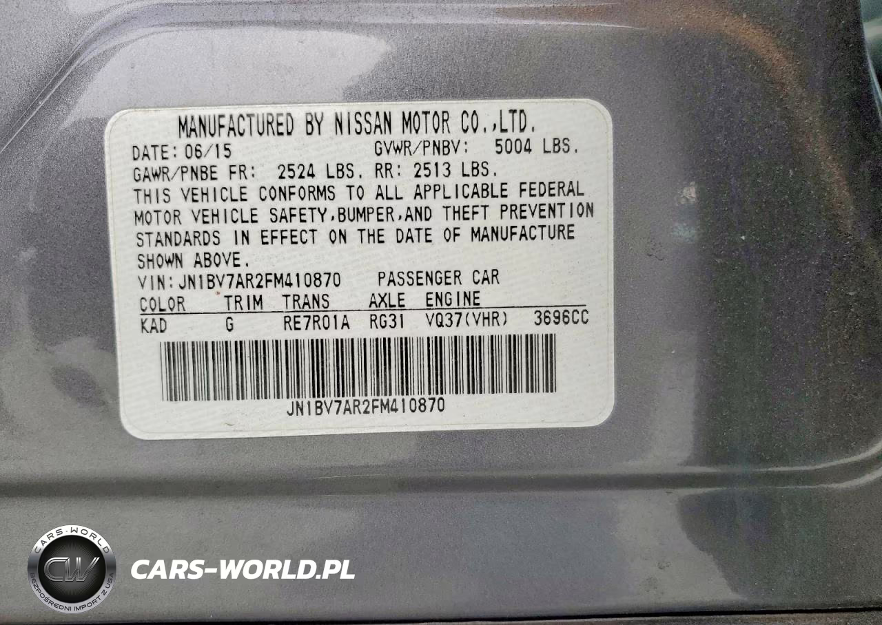 2015 Infiniti Q50 Premium VIN:JN1BV7AR2FM410870 - 13