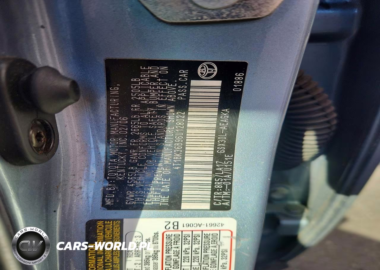 2006 Toyota Avalon Xls VIN:4T1BK36B96U128022 - 12
