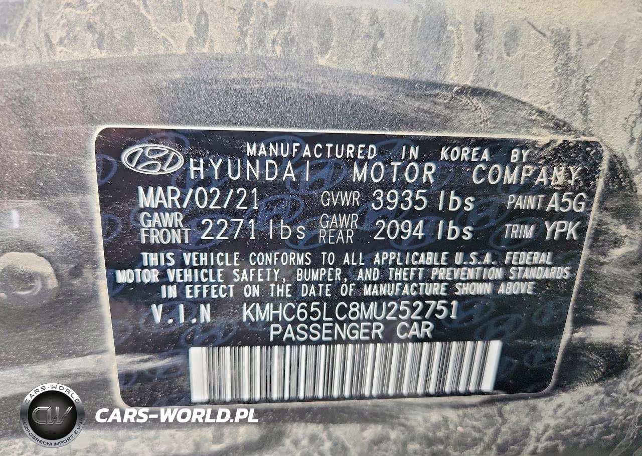 2021 Hyundai Ioniq Blue VIN:KMHC65LC8MU252751 - 12