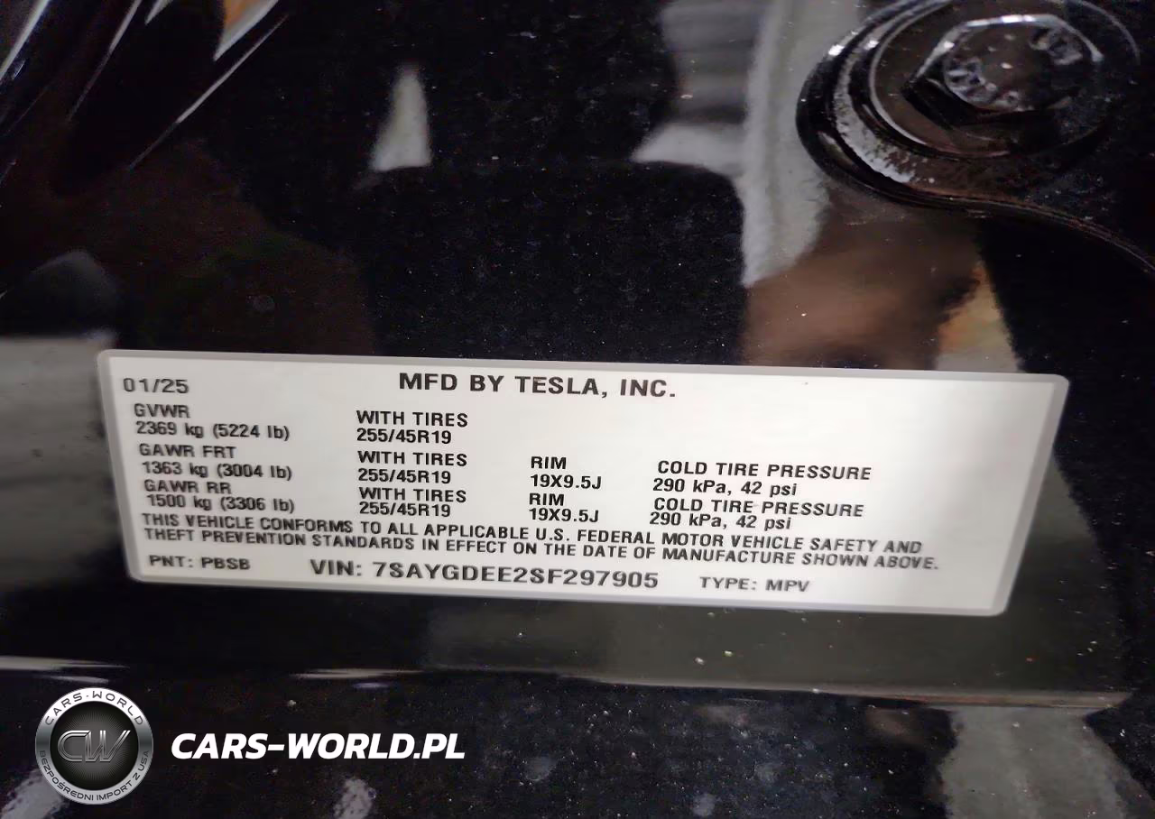 2025 Tesla Model Y VIN:7SAYGDEE2SF297905 - 13